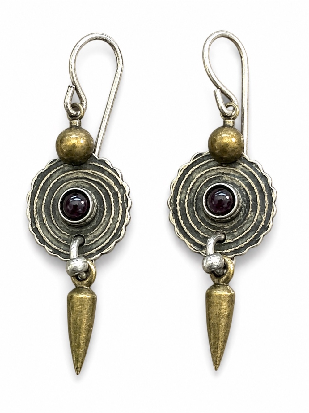 Vintage Boho Spike Dangle Earrings